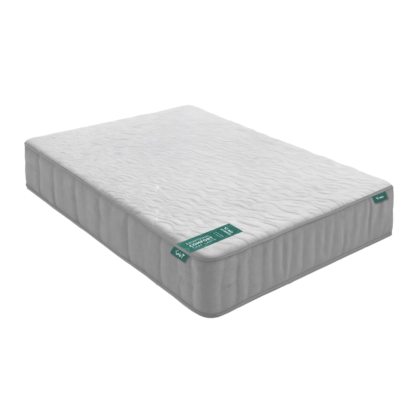 Matelas Enia Hybrid vu de trois quarts
